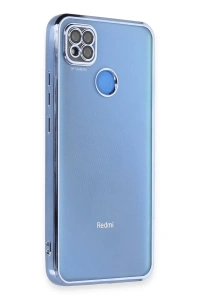 Xiaomi Redmi 9C Kılıf Lensli Silikon - Açık Mavi