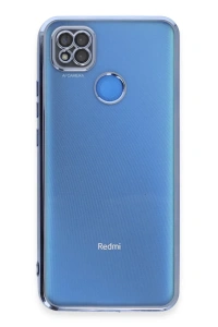 Xiaomi Redmi 9C Kılıf Lensli Silikon - Açık Mavi