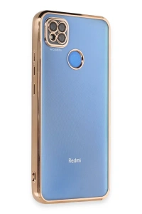Xiaomi Redmi 9C Kılıf Lensli Silikon - Gold