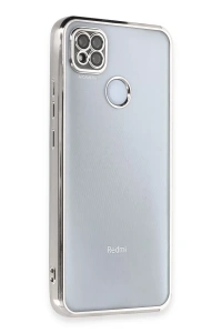 Xiaomi Redmi 9C Kılıf Lensli Silikon - Gümüş
