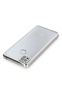 Xiaomi Redmi 9C Kılıf Lensli Silikon - Gümüş