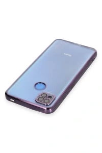 Xiaomi Redmi 9C Kılıf Lensli Silikon - Mor