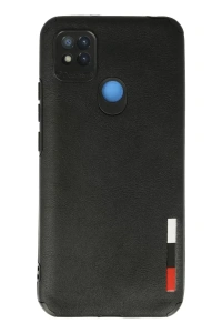 Xiaomi Redmi 9C Kılıf Loop Deri Silikon - Siyah