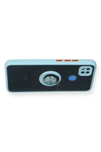 Xiaomi Redmi 9C Kılıf Montreal Yüzüklü Silikon Kapak - Buz Mavi