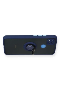 Xiaomi Redmi 9C Kılıf Montreal Yüzüklü Silikon Kapak - Lacivert
