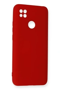 Xiaomi Redmi 9C Kılıf Nano içi Kadife Silikon - Kırmızı