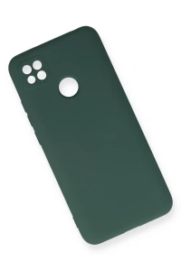 Xiaomi Redmi 9C Kılıf Nano içi Kadife Silikon - Koyu Yeşil