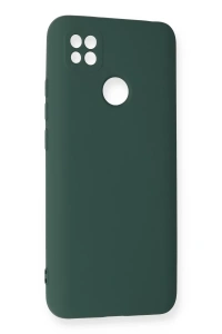 Xiaomi Redmi 9C Kılıf Nano içi Kadife Silikon - Koyu Yeşil