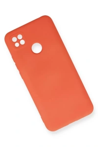 Xiaomi Redmi 9C Kılıf Nano içi Kadife Silikon - Turuncu