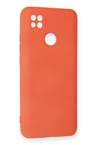 Xiaomi Redmi 9C Kılıf Nano içi Kadife Silikon - Turuncu