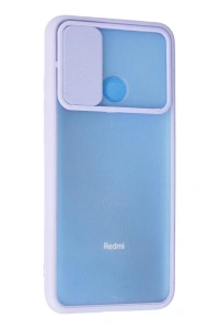 Xiaomi Redmi 9C Kılıf Palm Buzlu Kamera Sürgülü Silikon - Lila