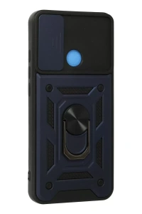 Xiaomi Redmi 9C Kılıf Pars Lens Yüzüklü Silikon - Lacivert