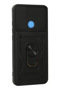 Xiaomi Redmi 9C Kılıf Pars Lens Yüzüklü Silikon - Siyah