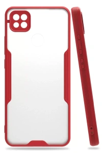 Xiaomi Redmi 9C Kılıf Platin Silikon - Kırmızı