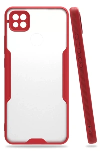 Xiaomi Redmi 9C Kılıf Platin Silikon - Kırmızı