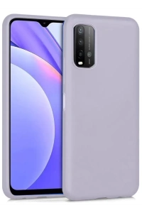 Xiaomi Redmi 9T Kılıf Nano içi Kadife Silikon - Lila