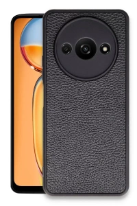 Xiaomi Redmi A3 4G Kılıf Aras Deri Kapak - Siyah