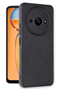 Xiaomi Redmi A3 4G Kılıf Aras Deri Kapak - Siyah