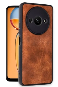 Xiaomi Redmi A3 4G Kılıf Aras Deri Kapak - Taba