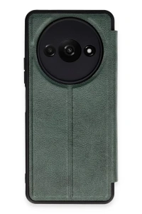 Xiaomi Redmi A3 4G Kılıf Flip Cover - Koyu Yeşil