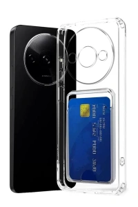 Xiaomi Redmi A3 4G Kılıf Kart Şeffaf Silikon - Şeffaf