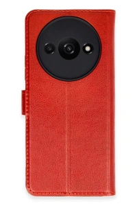 Xiaomi Redmi A3 4G Kılıf Trend S Plus Kapaklı Kılıf - Kırmızı
