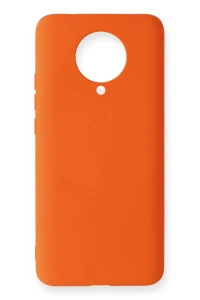 Xiaomi Redmi K30 Pro Kılıf Nano içi Kadife Silikon - Turuncu