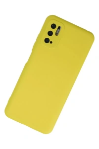 Xiaomi Redmi Note 10 5G Kılıf Nano içi Kadife Silikon - Sarı