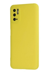 Xiaomi Redmi Note 10 5G Kılıf Nano içi Kadife Silikon - Sarı