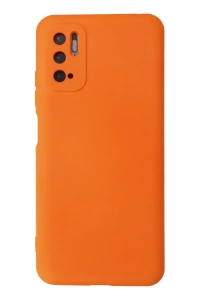 Xiaomi Redmi Note 10 5G Kılıf Nano içi Kadife Silikon - Turuncu