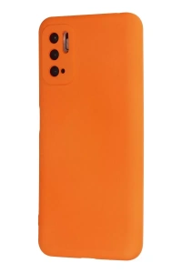 Xiaomi Redmi Note 10 5G Kılıf Nano içi Kadife Silikon - Turuncu