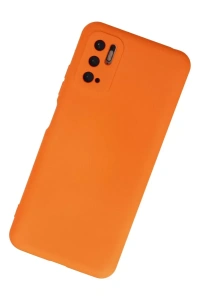 Xiaomi Redmi Note 10 5G Kılıf Nano içi Kadife Silikon - Turuncu