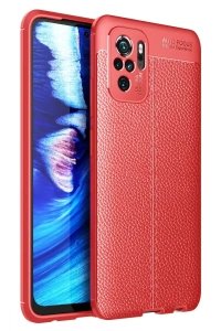 Xiaomi Redmi Note 10 Kılıf Auto Focus Kapak - Kırmızı
