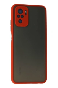 Xiaomi Redmi Note 10 Kılıf Montreal Silikon Kapak - Kırmızı