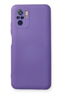 Xiaomi Redmi Note 10 Kılıf Nano içi Kadife Silikon - Mor