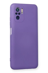 Xiaomi Redmi Note 10 Kılıf Nano içi Kadife Silikon - Mor