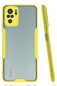 Xiaomi Redmi Note 10 Kılıf Platin Silikon - Sarı