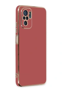 Xiaomi Redmi Note 10 Kılıf Volet Silikon - Kırmızı