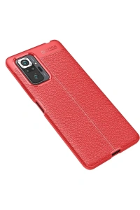 Xiaomi Redmi Note 10 Pro Kılıf Auto Focus Kapak - Kırmızı