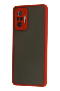 Xiaomi Redmi Note 10 Pro Kılıf Montreal Silikon Kapak - Kırmızı