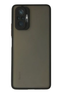 Xiaomi Redmi Note 10 Pro Kılıf Montreal Silikon Kapak - Siyah