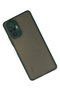 Xiaomi Redmi Note 10 Pro Kılıf Montreal Silikon Kapak - Yeşil