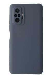 Xiaomi Redmi Note 10 Pro Kılıf Nano içi Kadife Silikon - Gri
