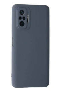 Xiaomi Redmi Note 10 Pro Kılıf Nano içi Kadife Silikon - Gri