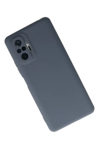 Xiaomi Redmi Note 10 Pro Kılıf Nano içi Kadife Silikon - Gri