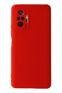 Xiaomi Redmi Note 10 Pro Kılıf Nano içi Kadife Silikon - Kırmızı