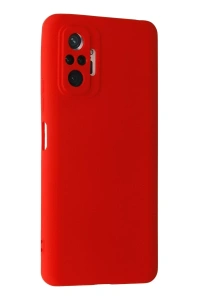 Xiaomi Redmi Note 10 Pro Kılıf Nano içi Kadife Silikon - Kırmızı