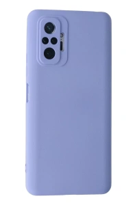 Xiaomi Redmi Note 10 Pro Kılıf Nano içi Kadife Silikon - Lila