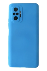 Xiaomi Redmi Note 10 Pro Kılıf Nano içi Kadife Silikon - Mavi