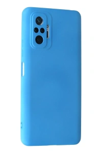 Xiaomi Redmi Note 10 Pro Kılıf Nano içi Kadife Silikon - Mavi